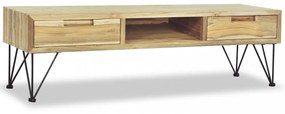 tömör tíkfa TV-szekrény 120 x 35 x 35 cm