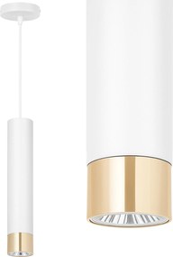 Led Mennyezeti Lámpa Függő Fehér Arany GU10 Ledlux modern Loft cső