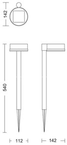 Philips - LED Napelemes lámpa VYNCE LED/1,5W/3,7V 1500 mAh IP44