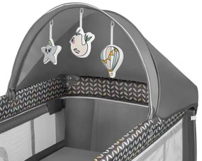 Lionelo - Utazó kiságy SVEN PLUS szürke