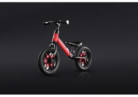 QPlay SPARK futóbicikli LED világítással, piros