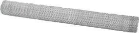 vidaXL Hexagon kerítés Ezüst 1,5 x 10 m Horganyzott acél