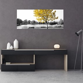 Kép - Pihenés a parkban (120x50 cm)