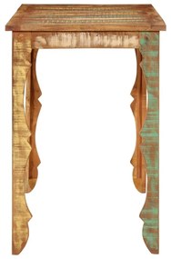 tömör újrahasznosított fa étkezőasztal 110 x 52 x 76 cm