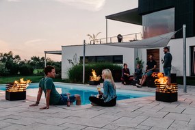Zahradní gril / ohniště CUBE, černá - Höfats