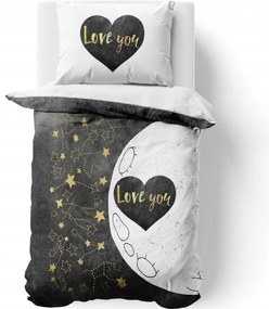 Kvalitex Love 3D pamut ágynemű, 140 x 200 cm, 70 x 90 cm