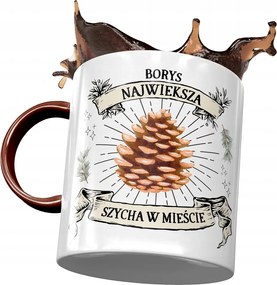 Bordó Bögre Borisz Férj Kolléga Ajåndék Nyomtatott Fotóval