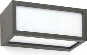 Faro Tejo fali lámpa IP54 sötétszürke, alumínium, E27, 250×103×110 mm