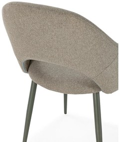 Zöld kárpitozott étkezőszék szett 2 db-os Lia – Marckeric