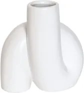 Modern porcelán kerámia váza fehér 11,5 cm ajándék