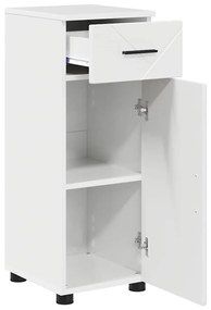 Fürdőszoba Székény Magasfényű fehér 30 x 35 x 80 cm Faanyag