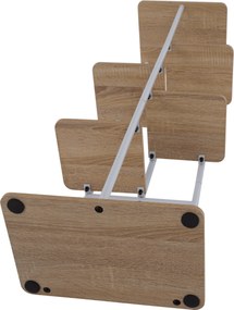 Virágállvány, fehér/sonoma tölgy, LEDOR TYP 2