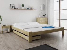 ADA ágy 180x200 cm, fenyőfa Ágyrács: Ágyrács nélkül, Matrac: Coco Maxi 19 cm matrac