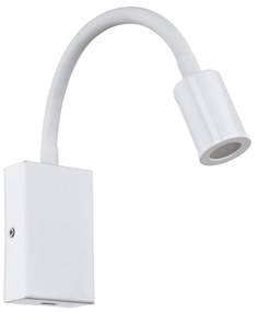 Eglo 96566 Tazzoli fali lámpa, USB csatlakozóval, fehér, 380 lm, 3000K melegfehér, beépített LED, 3,5W, IP20
