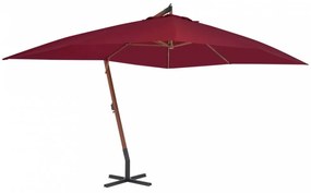 Bordói vörös konzolos napernyő farúddal 400 x 300 cm
