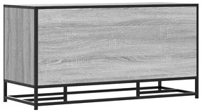 cipőpad szürke Sonoma 100x40x53,5 cm Gépi fa és fém