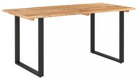tömör akácfa étkezőasztal 154x80x76 cm