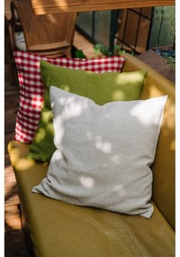 Len párnahuzat 50x50 cm Red Gingham – Linen Tales