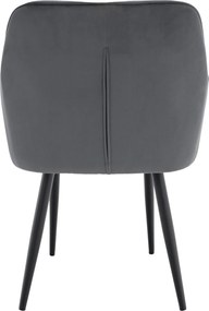 Design fotel, szürke Velvet szövet, VERIO