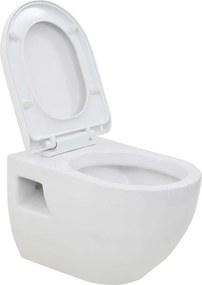 vidaXL fehér kerámia fali WC csésze