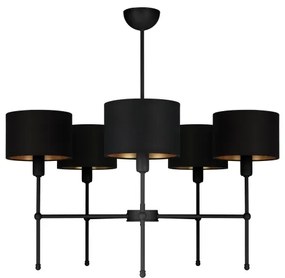 MADELA rúdon szerelt csillár 5xE14/40W/230V fekete