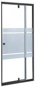 Flexi-S állítható zuhanyajtó 96-111x185 cm fekete