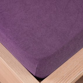 4Home frottír lepedő lila, 90 x 200 cm