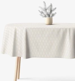 Goldea ovális karácsonyi terítő natura - ágak természetes alapra 140 x 240 cm