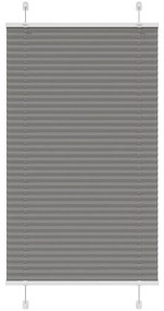 pliszírozott redőny antracit 70x150 cm szövetszélesség 69,4 cm