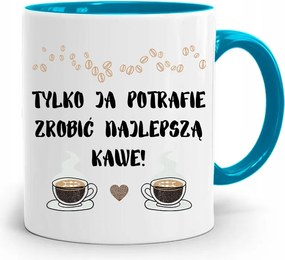 Barista Kávézó Bögre Kék nyomott mintával