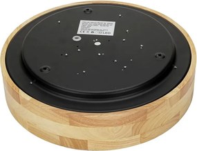 Italux modern skandináv mennyezeti lámpa campelo fehér fekete fa itxplf4350-20wwdbk4k