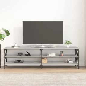 szürke sonoma színű szerelt fa TV-szekrény 180 x 40 x 50 cm