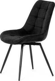 Étkezőszék fekete, szövet anyag HC-T1130 BK2