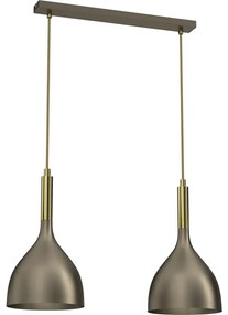 Csillár zsinóron NOAK 2xE27/15W/230V réz/arany