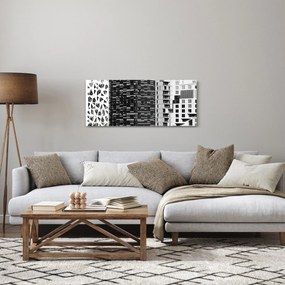 Fekete-fehér építészet képe (120x50 cm)