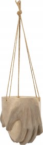 Függő Virágtartó Kéz bézs átm. 17cm