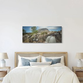 Vízesések és hegyek képe (120x50 cm)