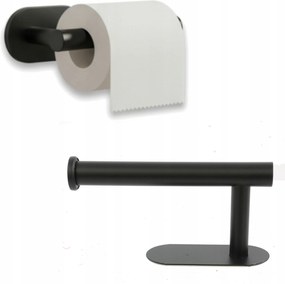 WC-papír tartó acél fali szalag matt fekete