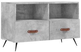 betonszürke szerelt fa TV-szekrény 80 x 36 x 50 cm