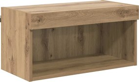 vidaXL TV szekrény garnitúra leddel Artisan tölgy Faanyag