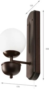 Brilagi - LED Fali lámpa COTTAGE 1xG9/40W/230V bükkfa/fehér