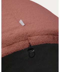 Terrakotta színű buklé puff Kaeli – Kave Home