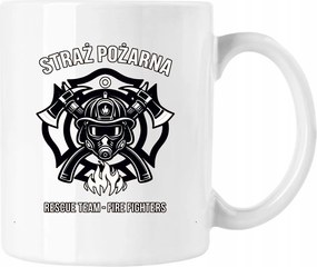 Tűzoltó bögre Készség Fehér 330ml