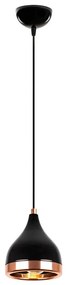 YILDO kábeles függőlámpa 1xE27/40W/230V fekete/réz