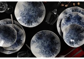 24 darabos kék porcelán étkészlet