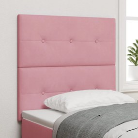 Fejtámla Gombos Rózsaszín 80 cm Bársony