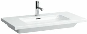 Mosdó bútorba Laufen Living Square 90x48 cm fehér színben fényes felülettel középső nyílással 1643.3.000.104.1