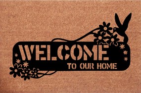 Lábtörlő az ajtó alatt Hello Welcome To Our Home Ajándék