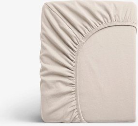 Goldea jersey gumis lepedő - latte 120 x 200 cm