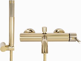 Rea Lungo - fürdő csaptelep + szett, arany, REA-B6635